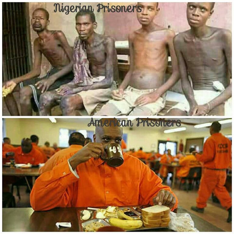 AMERICAN PRISONER VS AFRICAN PRISONERS