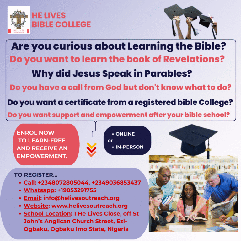 Bible school advert by chidi-2026